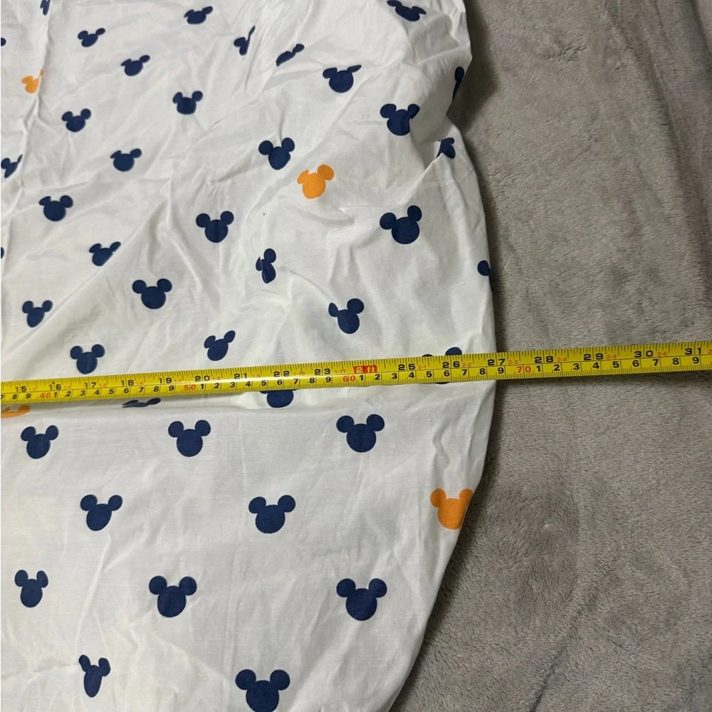 Disney Mickey Mouse Patterned Crib Sheet - Navy and Orange